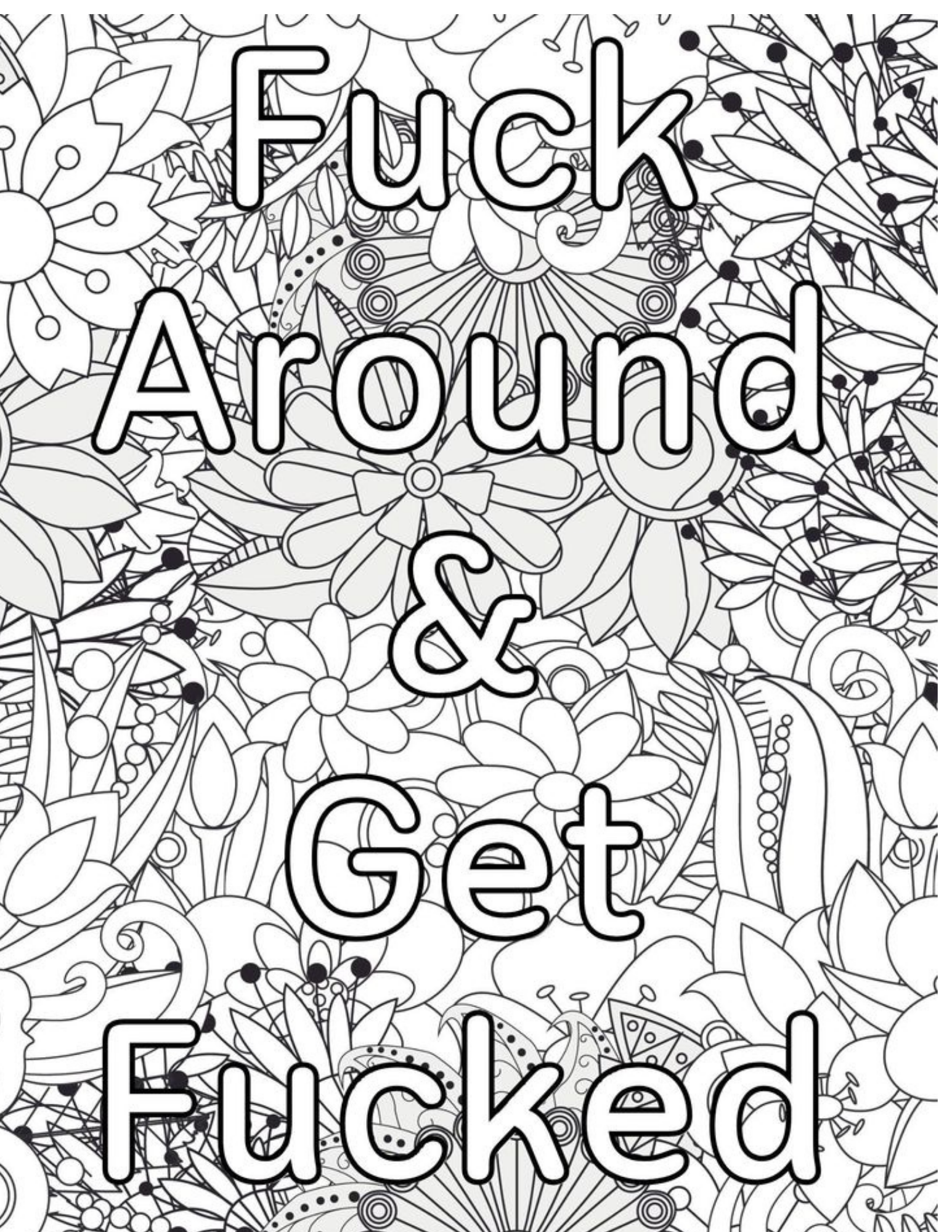 Adult Swear Word Coloring Book - Funny Stress Relief Coloring Pages | Instant Download PDF