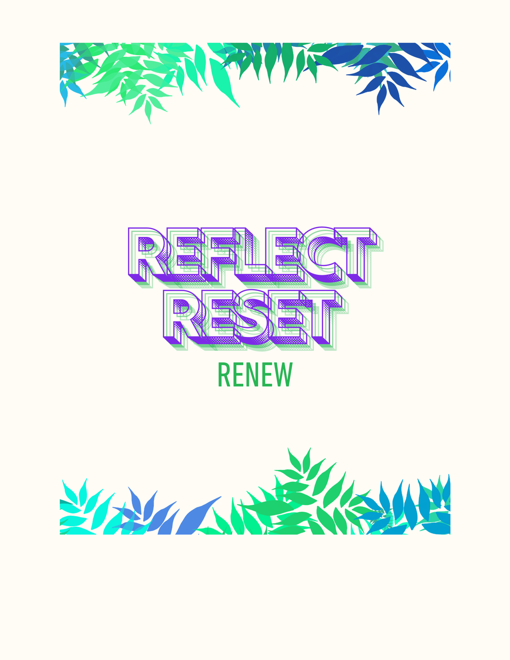 Reflect, Reset & Relax - Daily & Weekly Reflection Worksheets with Affirmations | Instant Download