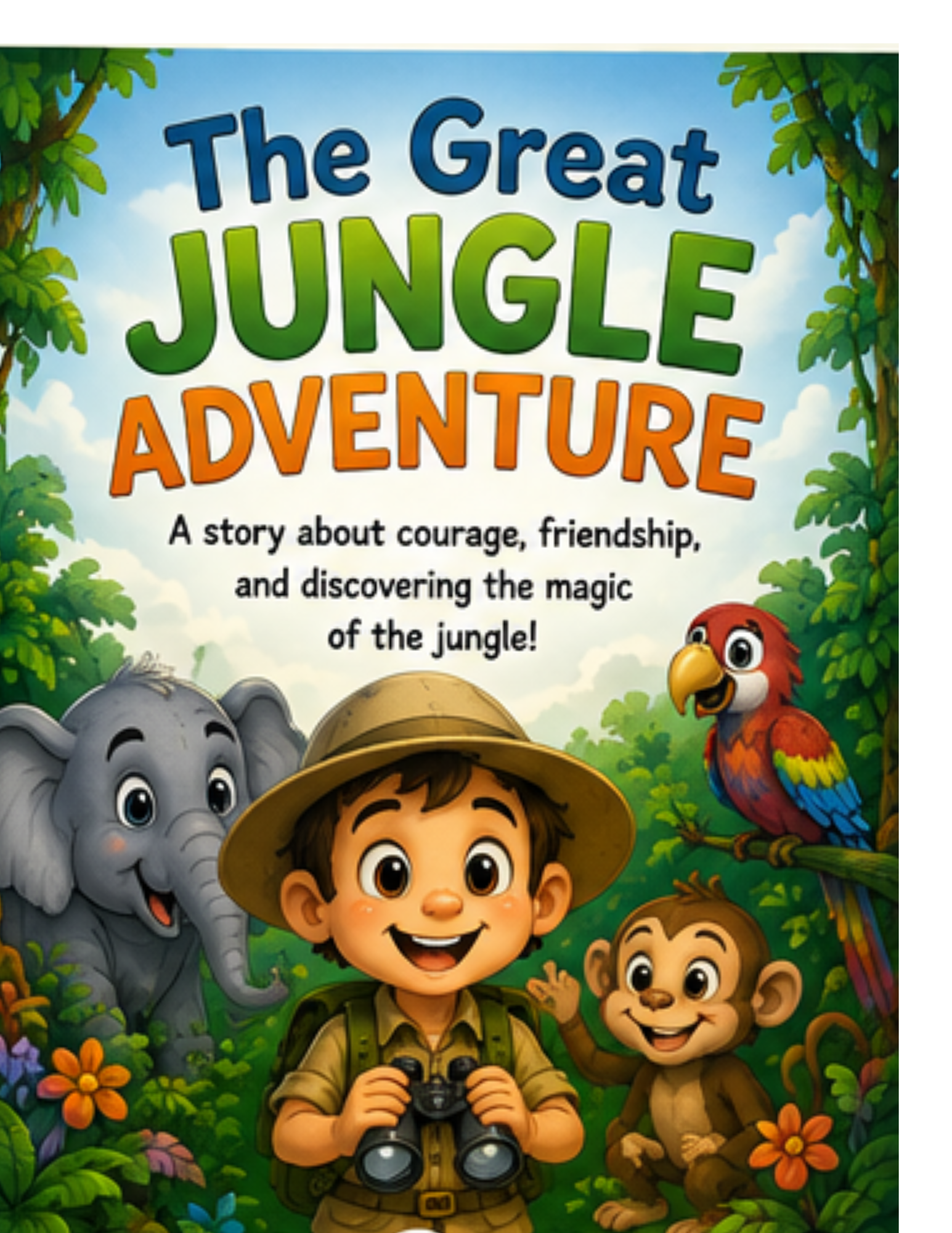 The Great Jungle Adventure - Kids Digital Story Book | Instant Download
