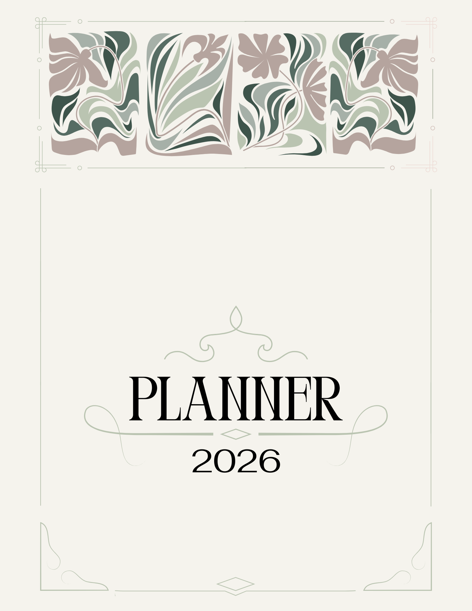 Printable Monthly Planner PDF - Goal Setting, Budget & Calendar Pages | Instant Download