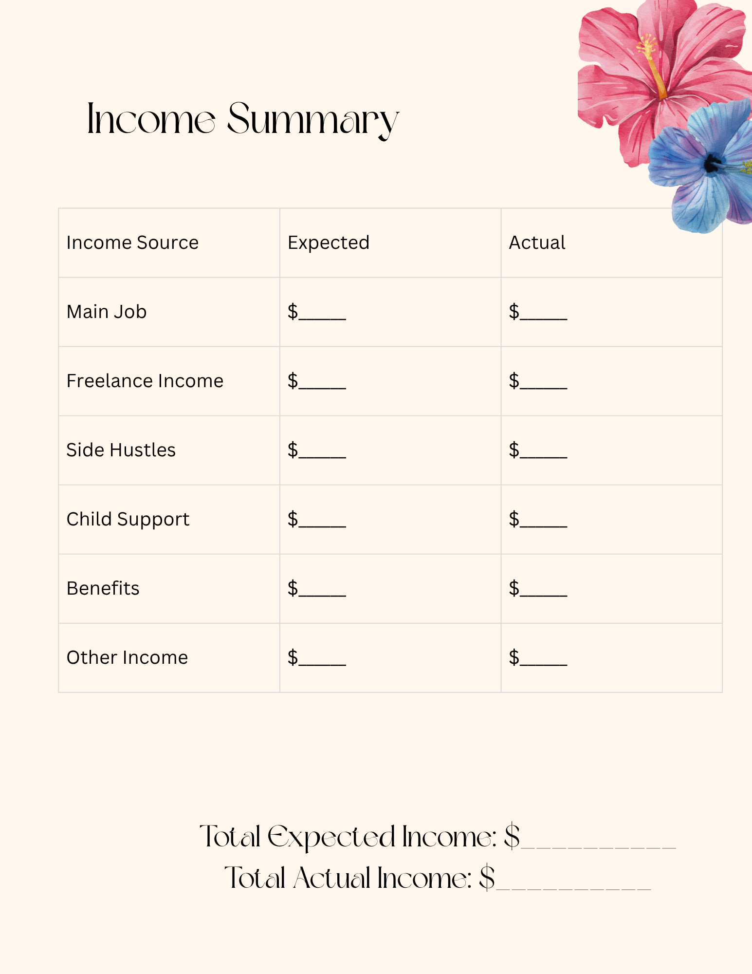 Ultimate Expense Tracker PDF - Household, Family & Freelancer Budget System | Instant Download
