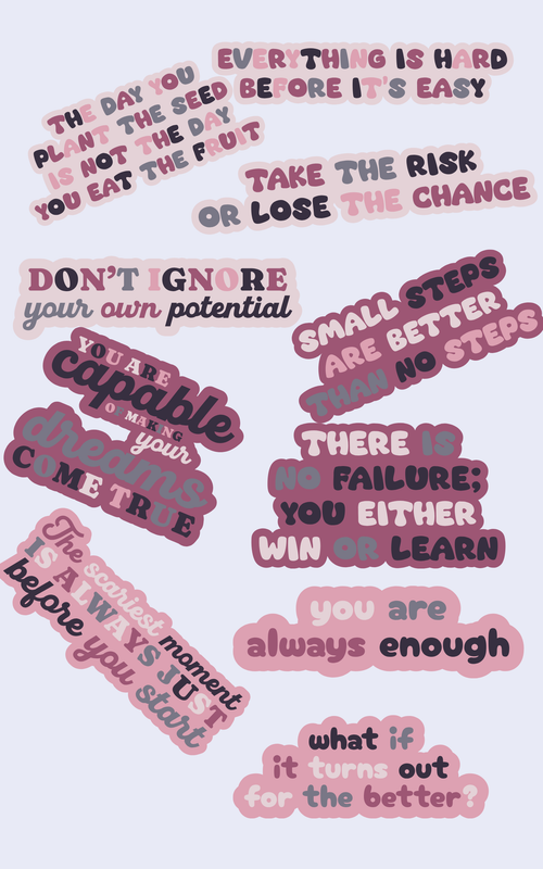 Butterfly Journal - Printable Affirmations, Goals & Motivation Quotes | Instant Download PDF