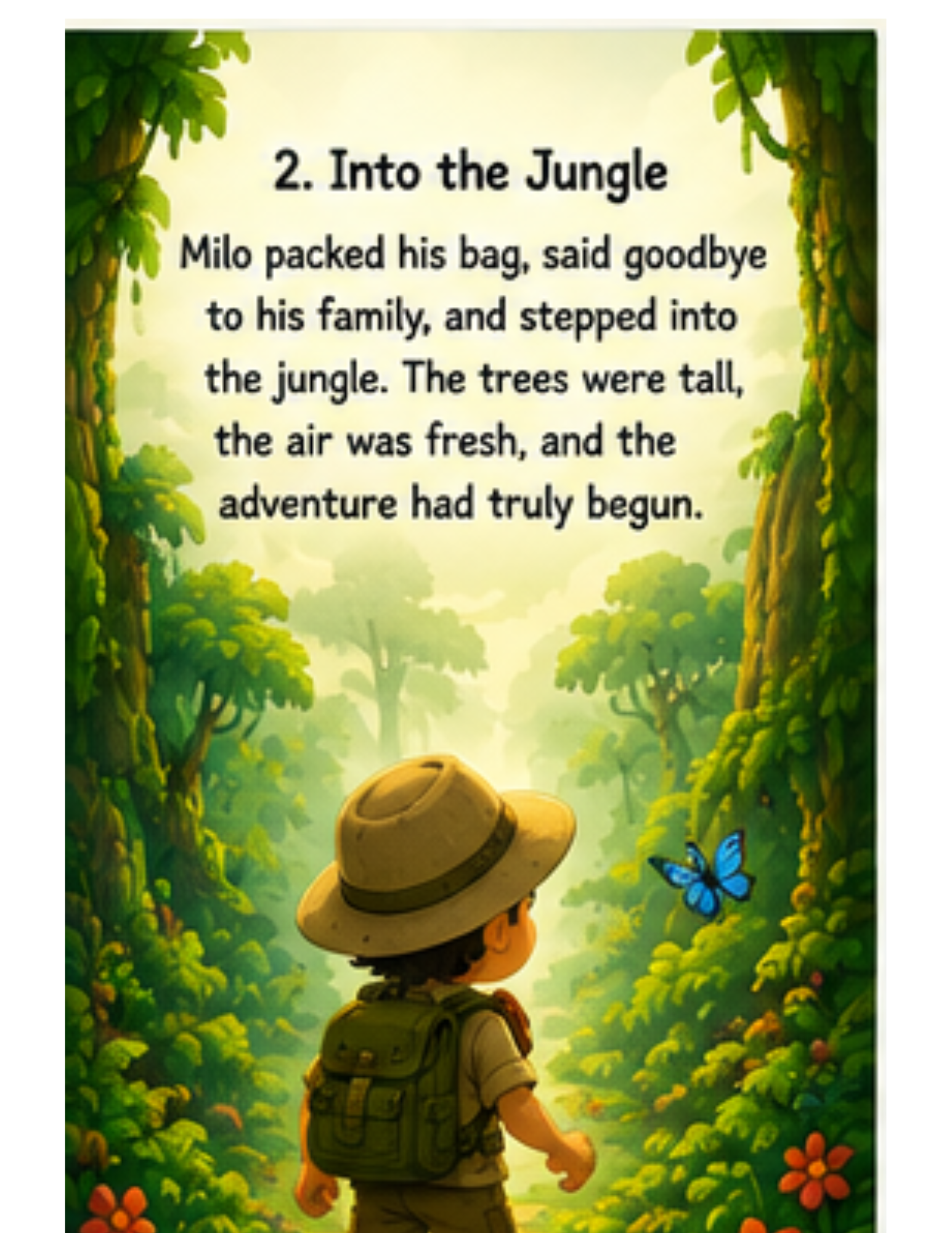 The Great Jungle Adventure - Kids Digital Story Book | Instant Download