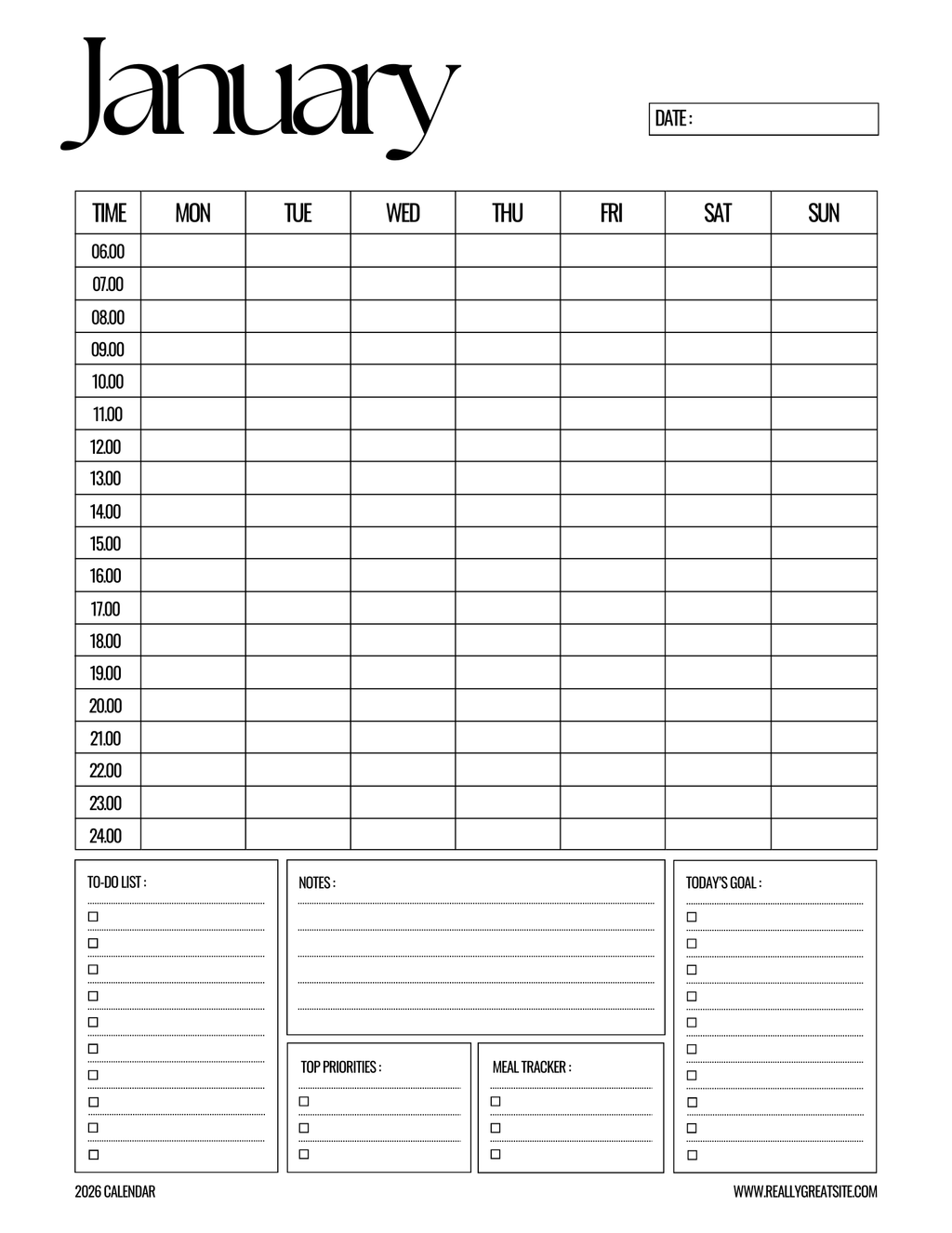 Classics Daily Planner