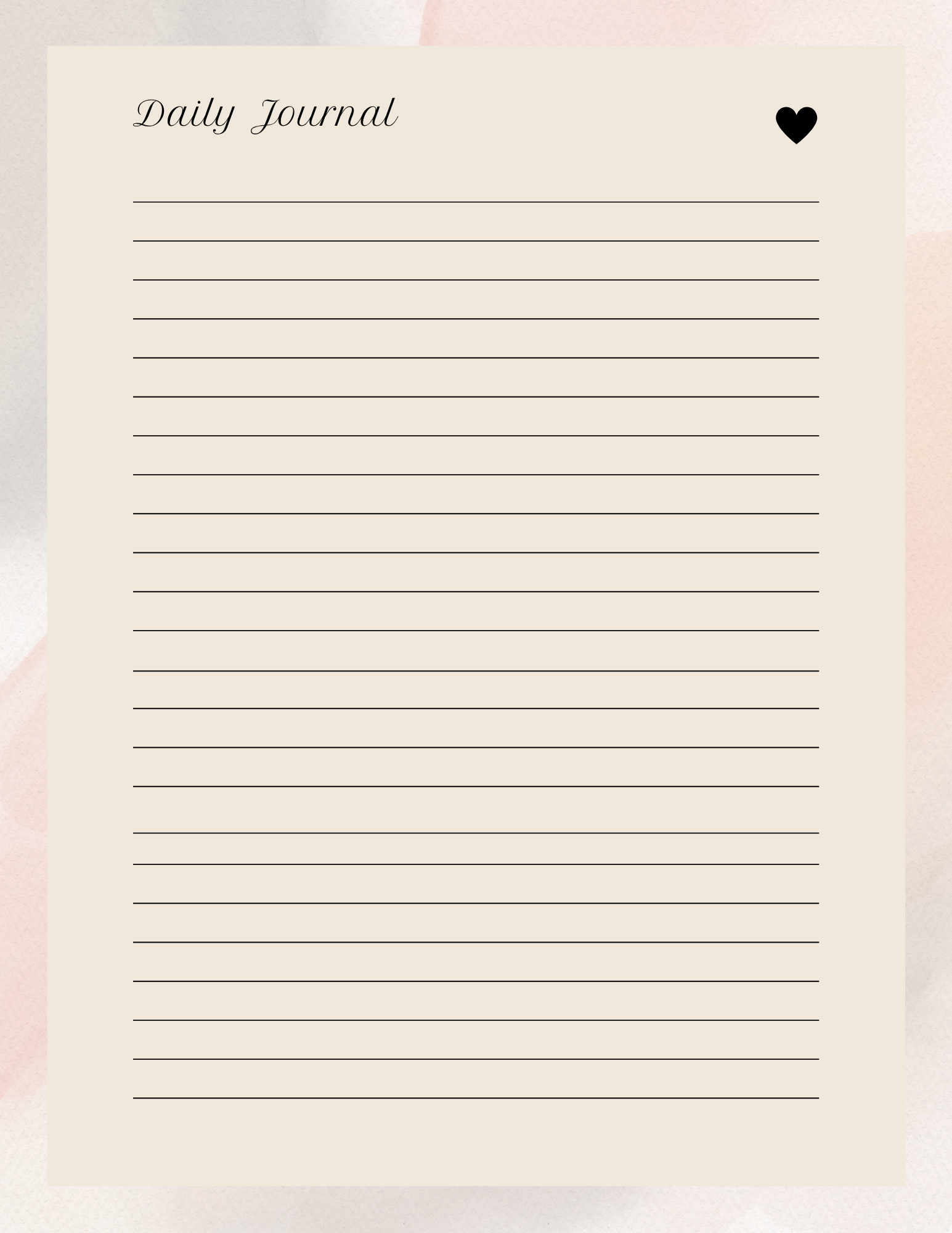 Self Reflection Journal