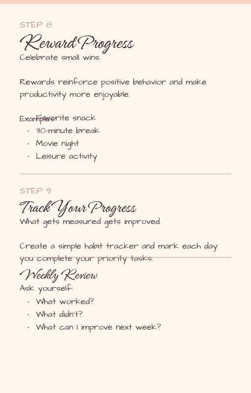The Procrastination Reset - 10 Steps to Beat Delay & Build Momentum | Instant Download PDF