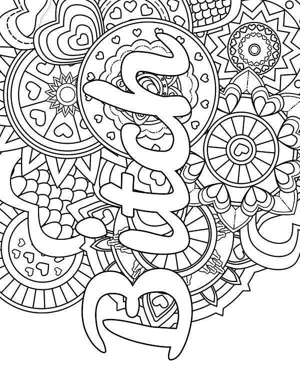 Adult Swear Word Coloring Book - Funny Stress Relief Coloring Pages | Instant Download PDF