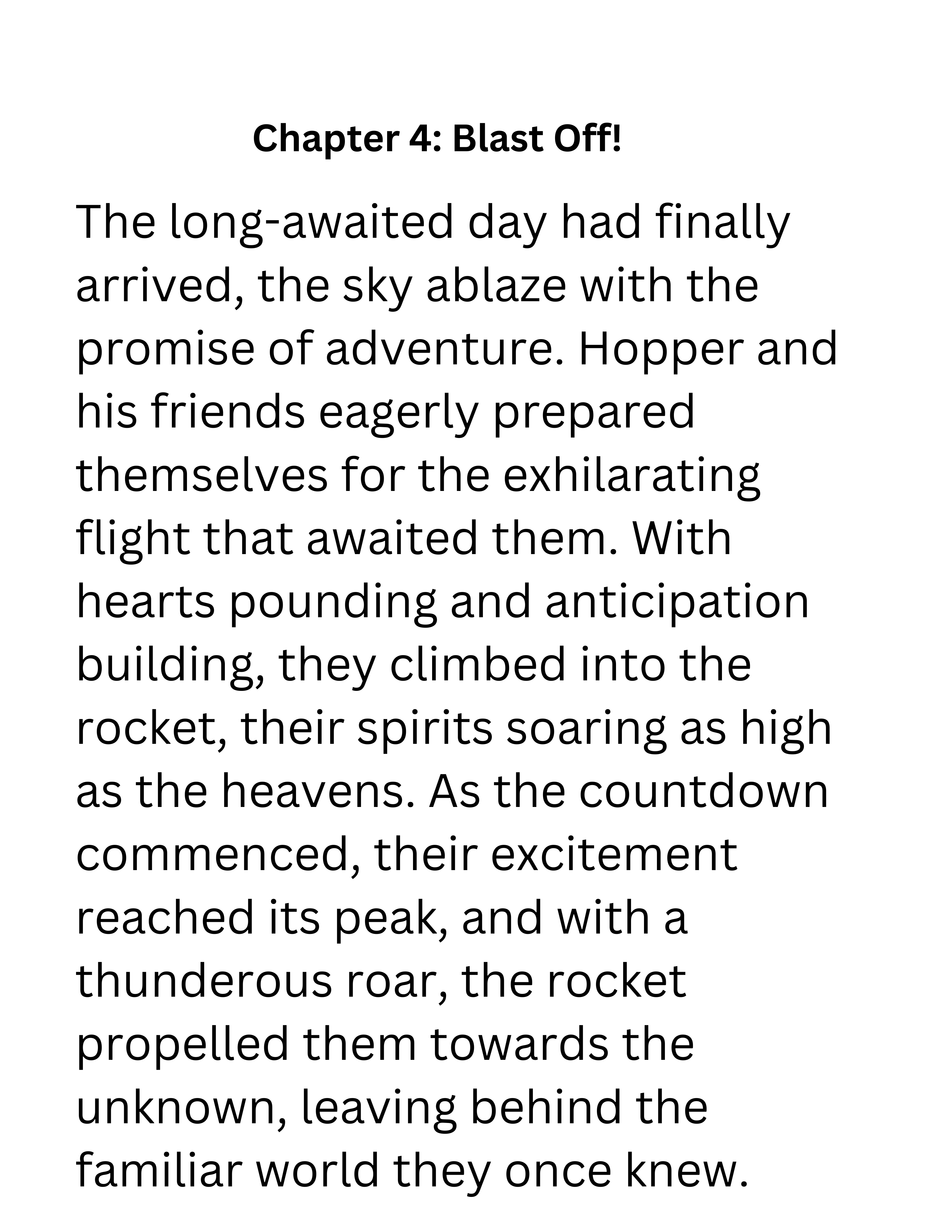 Hopper's Big Adventure - Grade School Chapter Book with Pictures | Instant Download