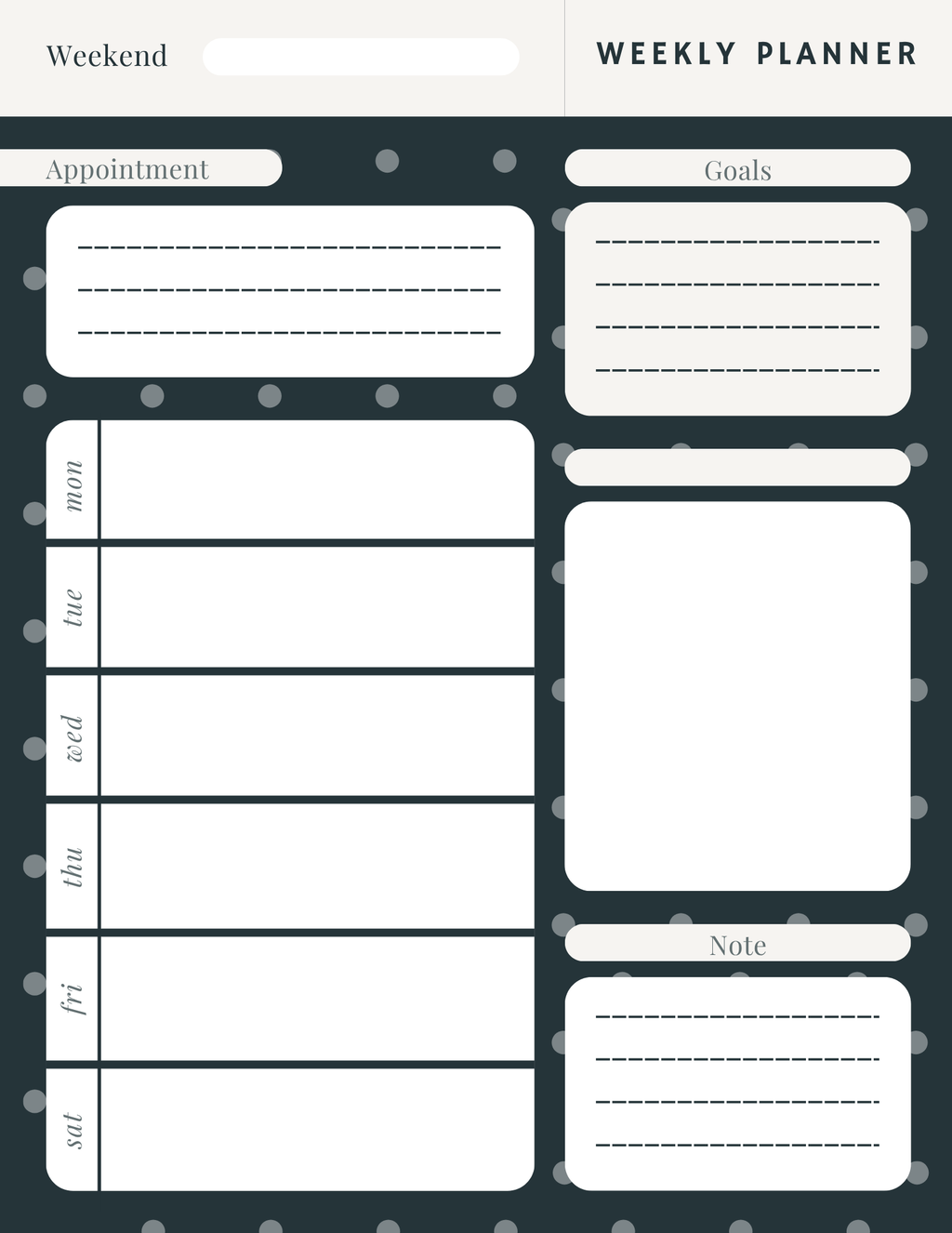 Flower Monthly Planner PDF - Budget Tracker, Calendar & Shopping Pages | Instant Download