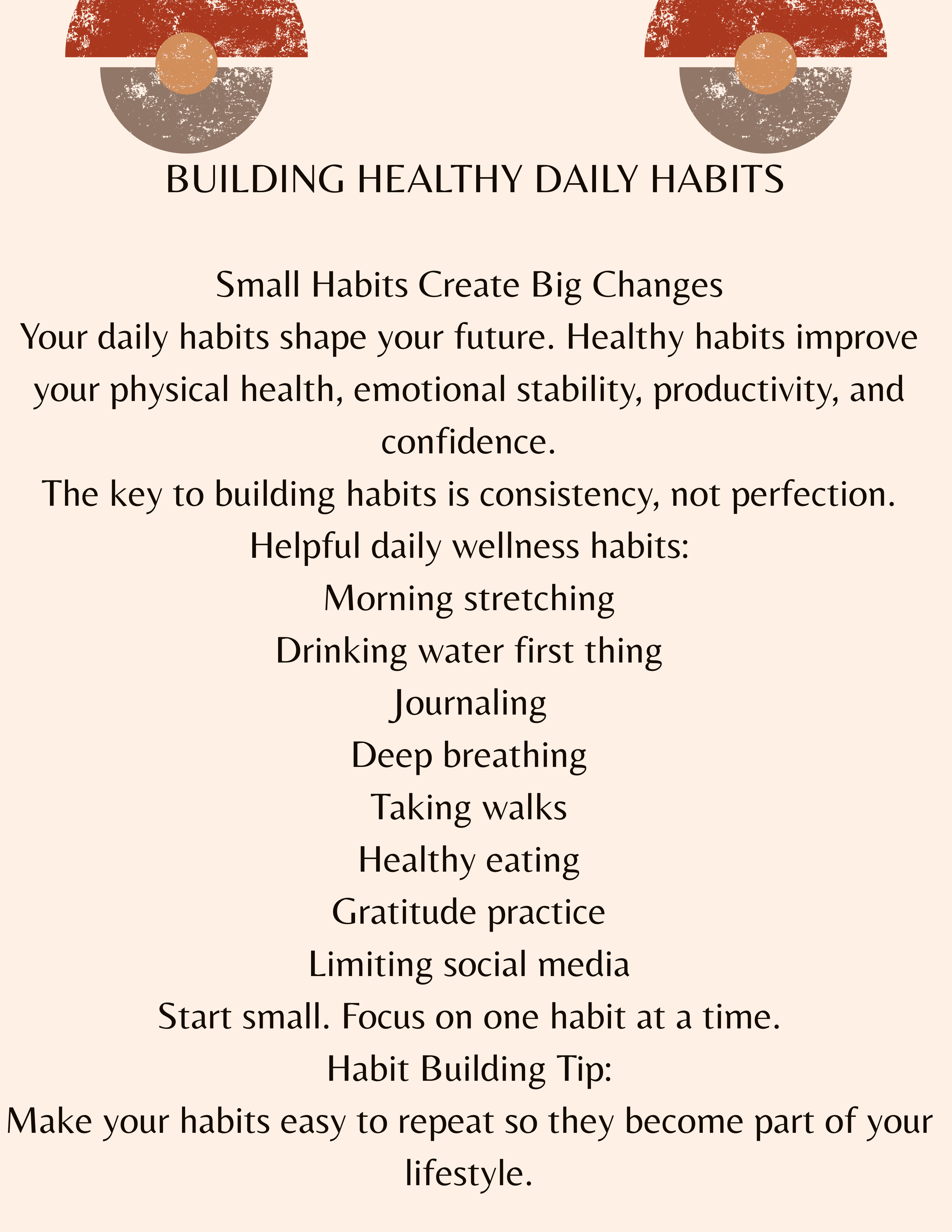 Wellness & Self Care Printable Workbook - Daily Self Care Tracker | Instant Download PDF